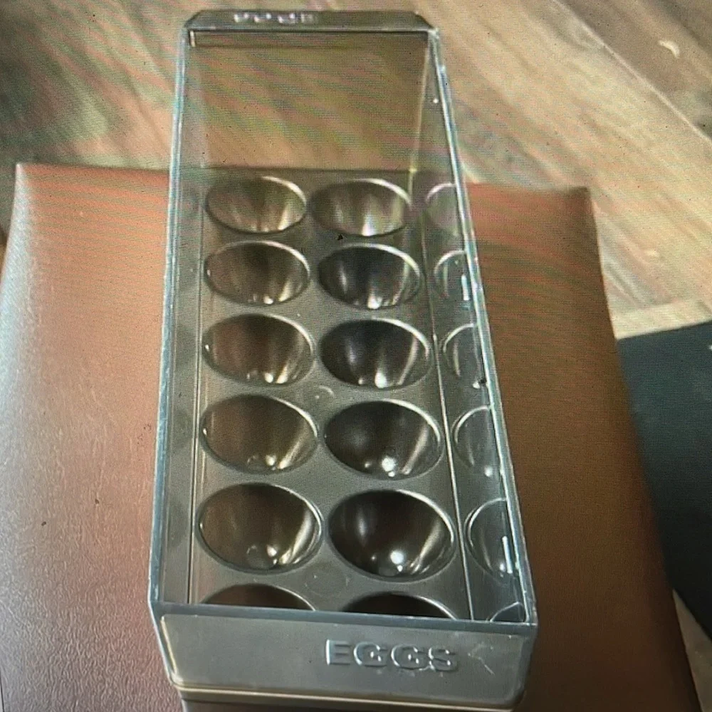 Refrigerator Egg Storage Container holds 12 eggs